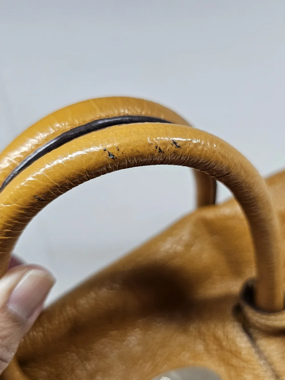 Mulberry Tan Leather Satchel with Turn-Lock